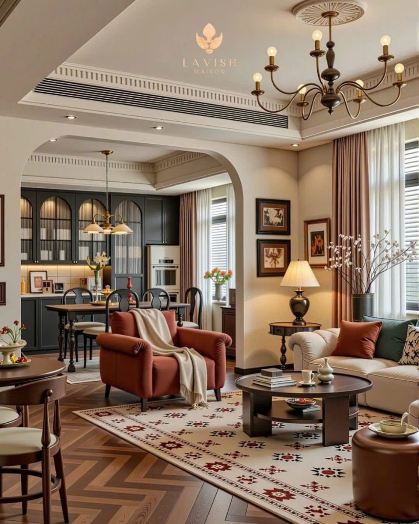 Nội thất Modern Classic 2025 phòng khách sang trọng